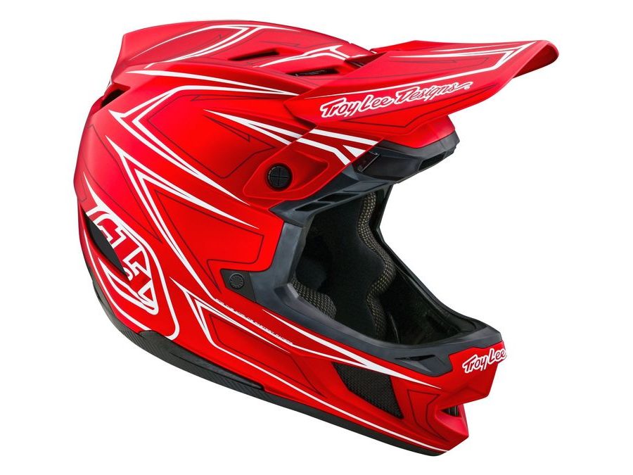 Integrální helma Troy Lee Designs D4 COMPOSITE MIPS PINNED RED 2024