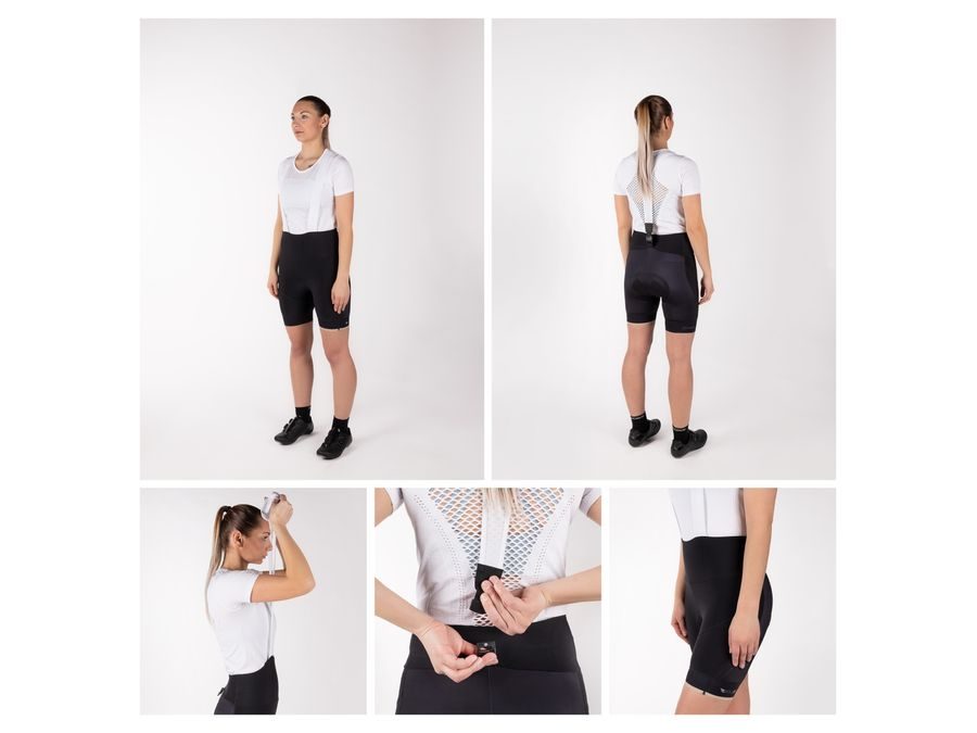 Dámské kraťasy se šráky a vložkou FORCE GOLD LADY, černo-zlaté