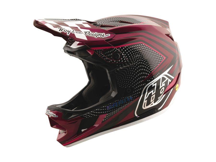 Integrální helma Troy Lee Designs D4 CARBON X SRAM RADIOSCAPE BLK / BERRY 2025