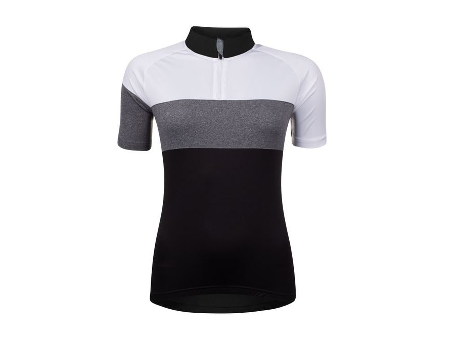 Dámský dres s krátkým rukávem FORCE VIEW LADY, černo-bílo-šedý