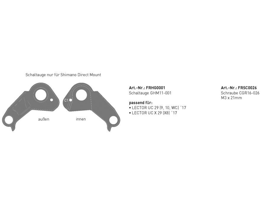 Patka rámu FRHG0001