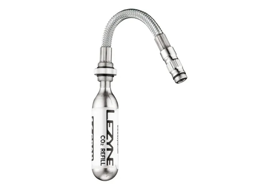 Hadička na bombičky LEZYNE PUMP HOSE CO2 FLEX HOSE SILVER