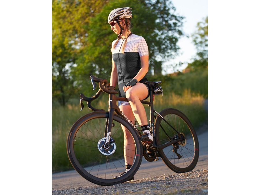 Dámský dres s krátkým rukávem FORCE POINTS LADY, černo-bílý