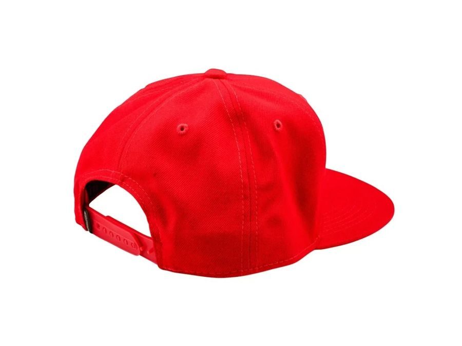 Kšiltovka Troy Lee Designs FLAT BILL SNAPBACK BADGE TEAM, red