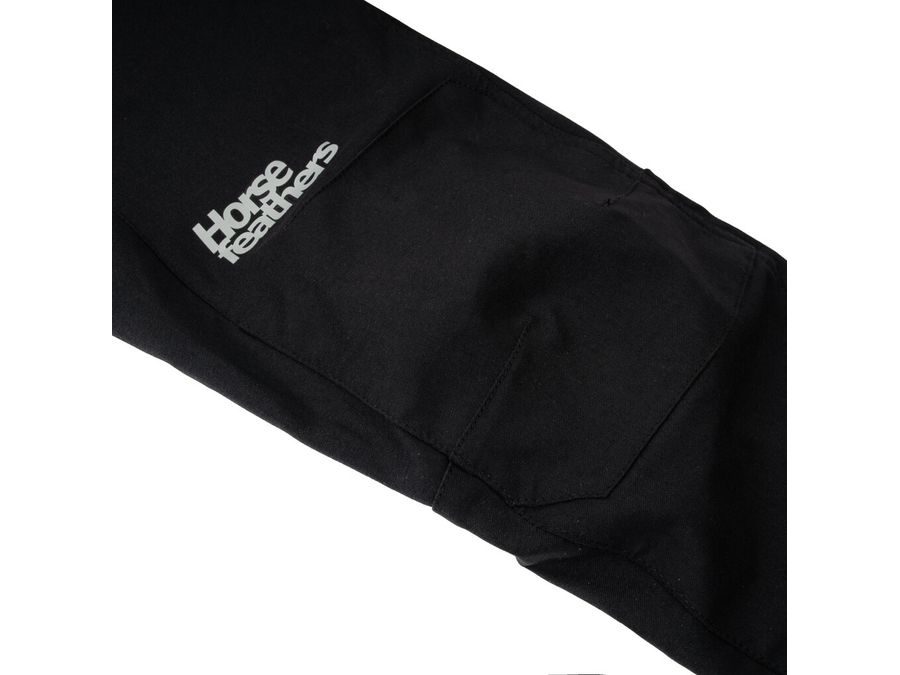 Dětské kalhoty do pasu bez vložky HORSEFEATHERS Stoker, black