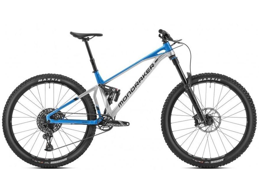 Celoodpružené kolo Mondraker Superfoxy Carbon racing silver/blue marlin