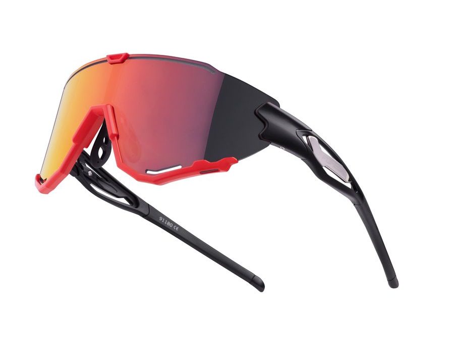 Brýle FORCE CREED černo-červené, červené revo skla