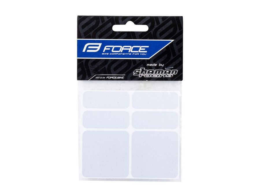 Nálepky Force reflexní sada 6 ks, stříbrné