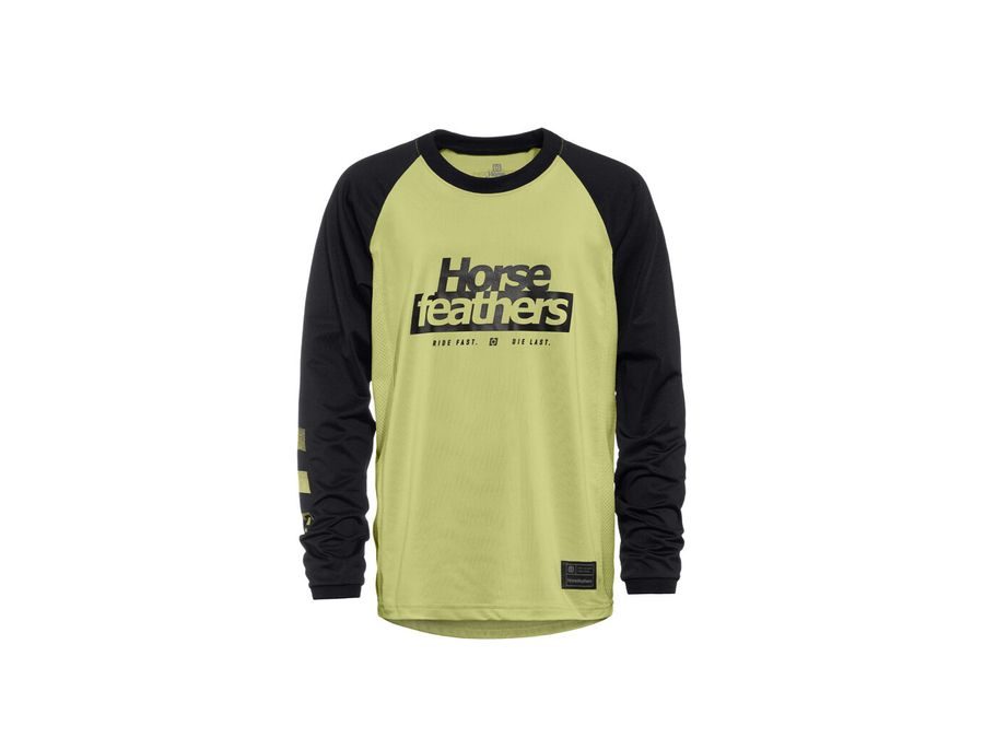 Dětský dres s dlouhým rukávem HORSEFEATHERS Spike LS, nile-black