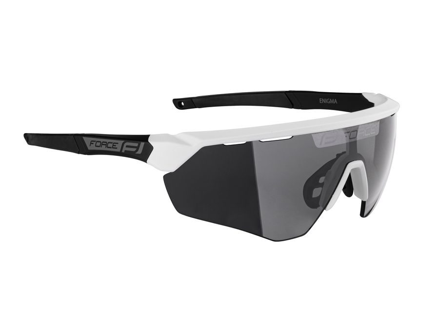 Brýle FORCE ENIGMA bílo-černé mat., černá skla