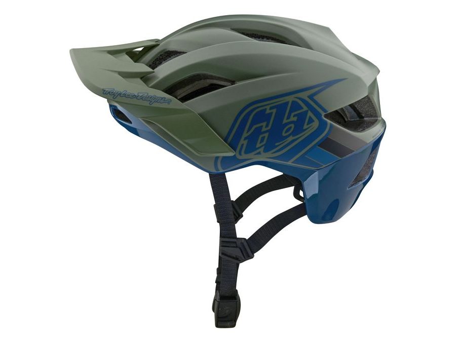 Helma Troy Lee Designs FLOWLINE SE MIPS BADGE OLIVE / INDIGO 2024