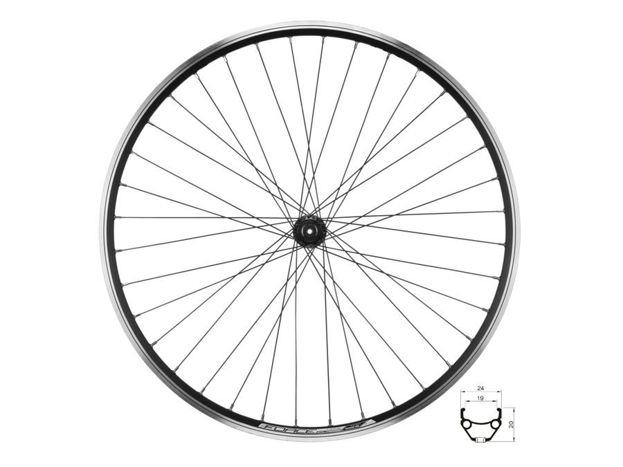 Přední kolo FORCE CLASSIC 559x19 "V" HBTX500 36d