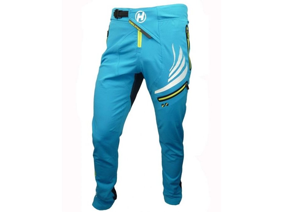 Pánské kalhoty do pasu bez vložky HAVEN ENERGIZER Long, modro-zelené