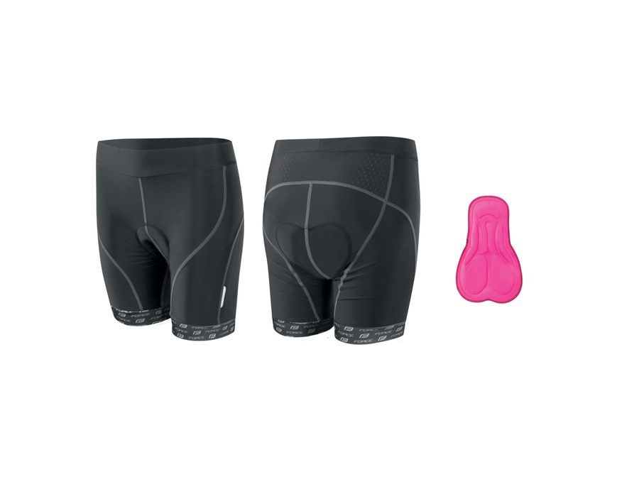 Dámské kraťasy do pasu s vložkou Force LADY-1, černé