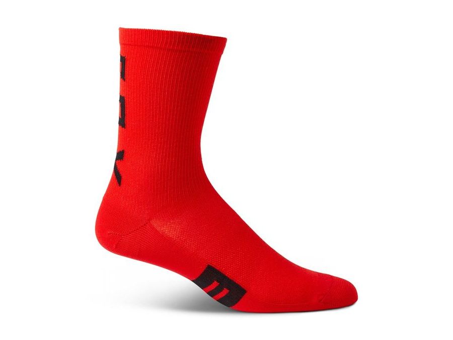 Dlouhé ponožky FOX Flexair Merino Sock 6", červená