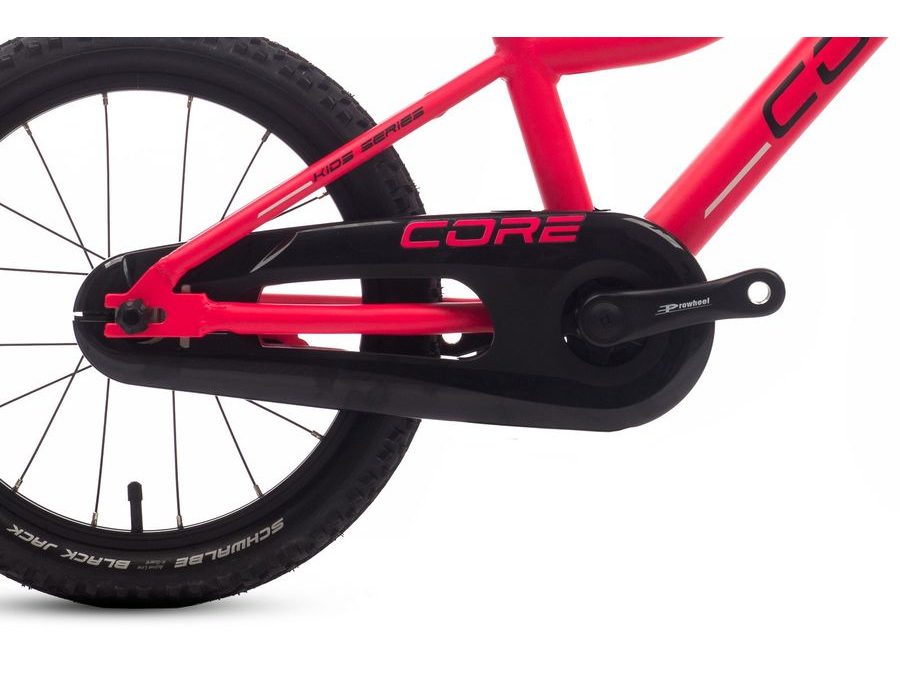 Dětské kolo Core Nipper Al 16" torpédo, (6.95kg) Růžová, Schwalbe Black Jack 2025