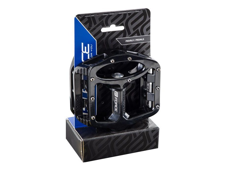 Pedály Force BMX platforma magnesium výměnné piny, černé