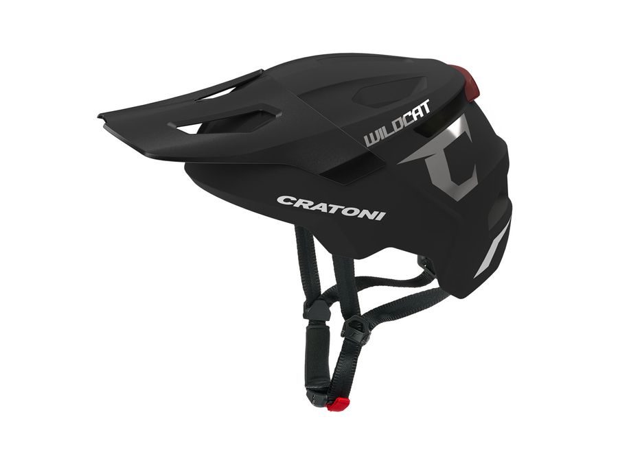 Dětská helma CRATONI WildCat LED Black Matt - S/M (49-56cm)