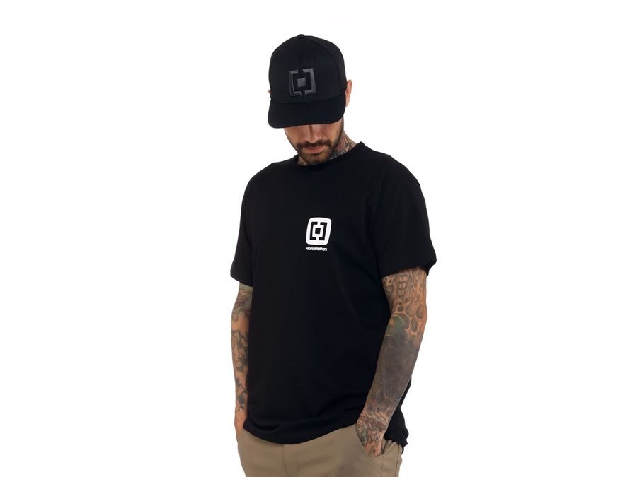 Pánské tričko s krátkým rukávem HORSEFEATHERS Mini Logo, black