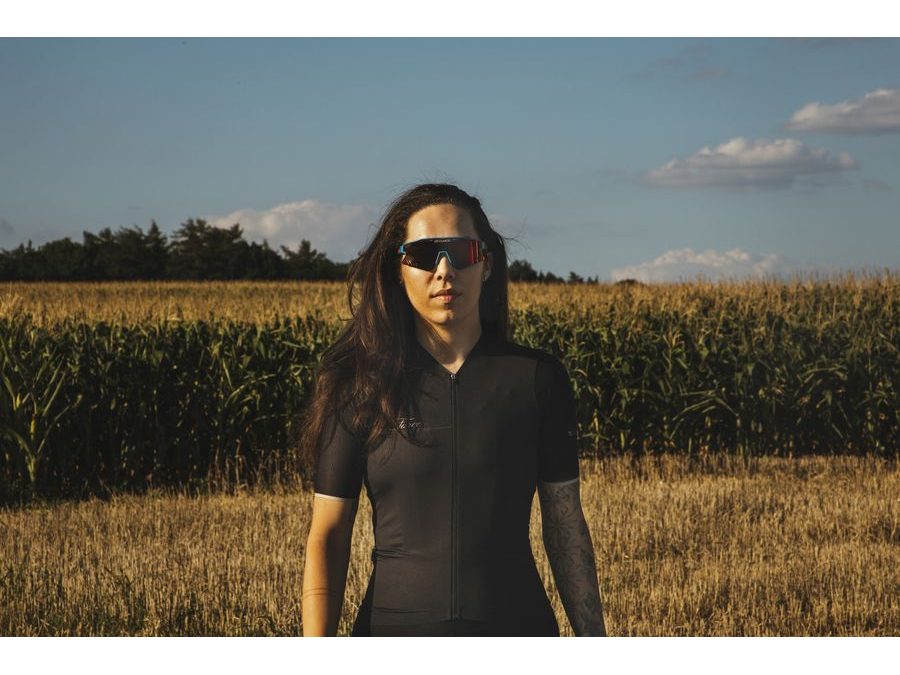 Dámský dres s krátkým rukávem FORCE GOLD LADY, černo-zlatý