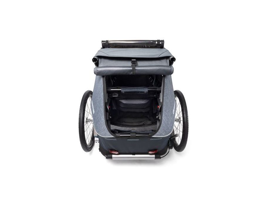 Odpružený vozík za kolo ROOZER KID FOR 1 PLUS Vaaya GRAPHITE BLUE 2020 2v1