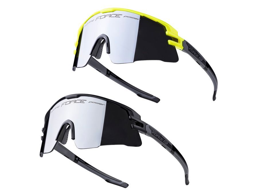 brýle F AMBIENT 1x černé+1x fluo, černé sklo SADA