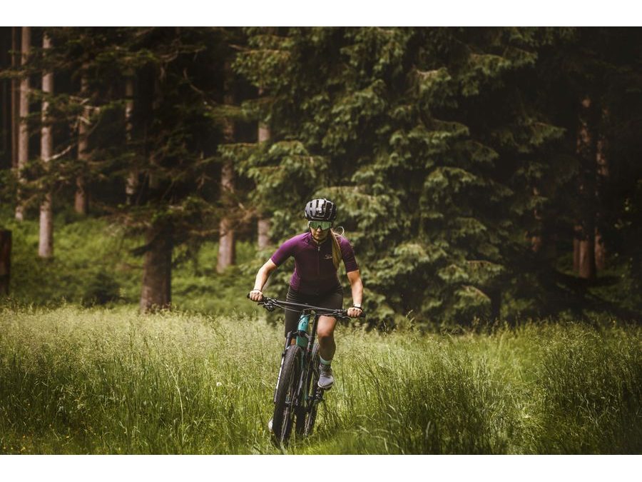 Dámský dres s dlouhým rukávem FORCE PURE LADY, fialový