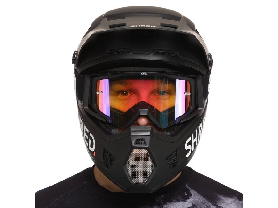 Sjezdové MTB brýle HORSEFEATHERS Patriot, black-mirror red