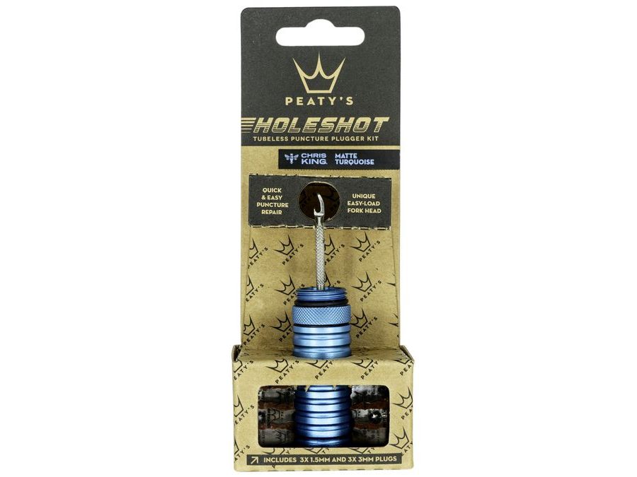 Opravná sada na bezdušové pláště PEATY'S HOLESHOT OPRAVNÁ SADA NA BEZDUŠOVÉ PLÁŠTĚ - TURQUOISE
