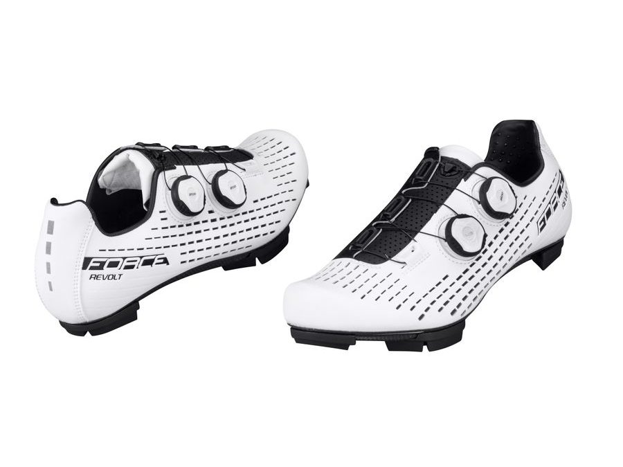 tretry FORCE MTB REVOLT CARBON, bílé