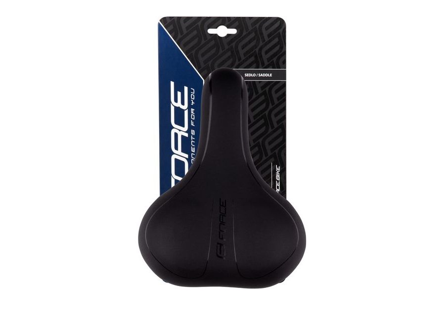 Dámské turistické sedlo FORCE COMFORT GEL, černé