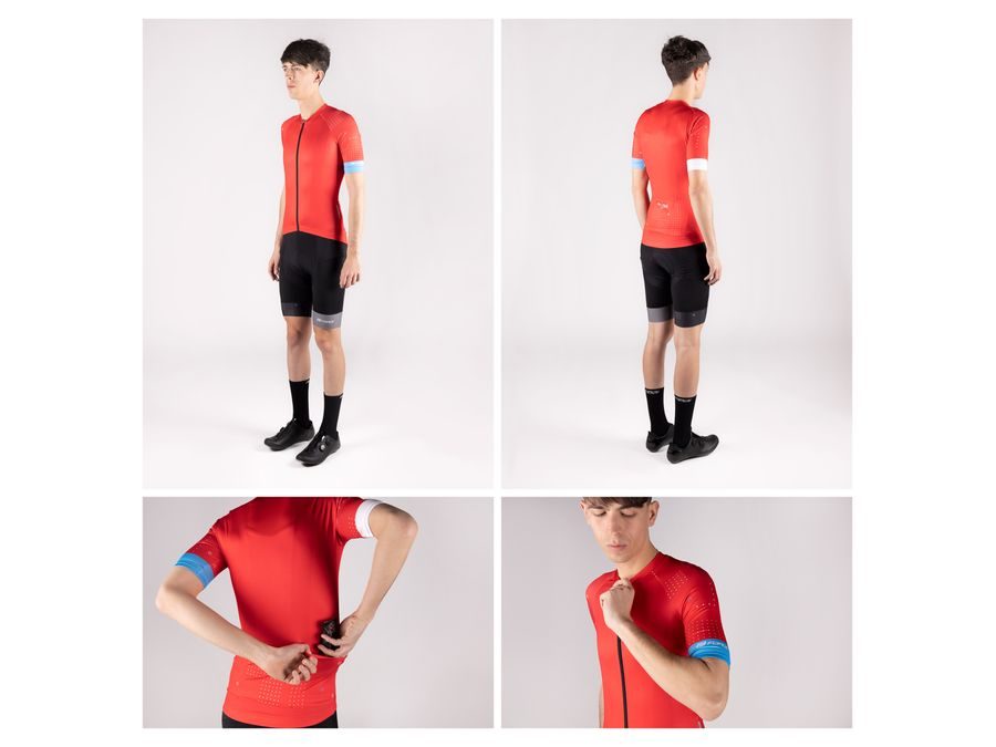 Pánský dres s krátkým rukávem FORCE GAME, červený