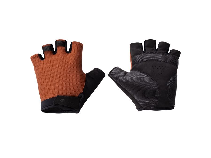 Letní krátkoprsté rukavice FORCE PARK, cihlové