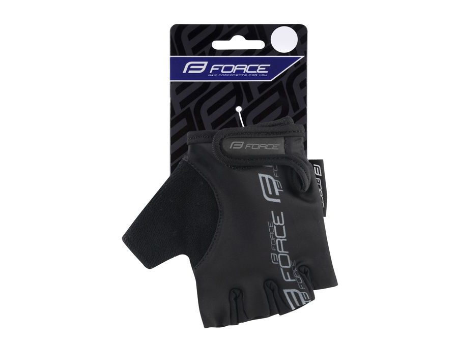 Dětské krátkoprsté rukavice FORCE KID, černé