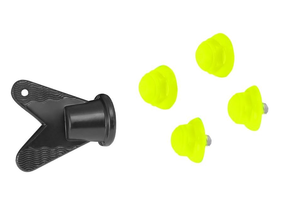 tretry FORCE MTB SCORE, fluo-černé