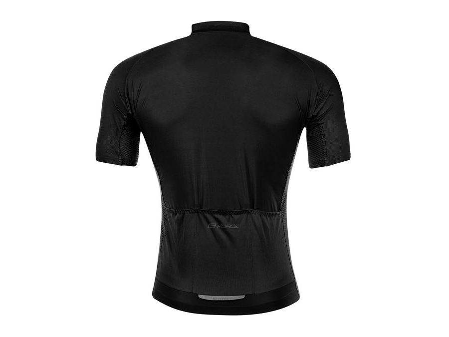 Pánský dres s krátkým rukávem FORCE PURE, černý