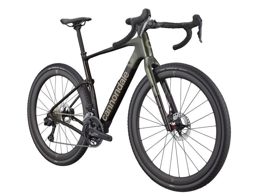 Gravel kolo CANNONDALE TOPSTONE CARBON LTD Di2, černo-zelený