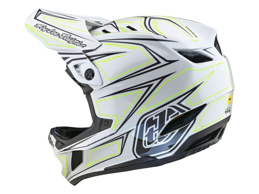 Integrální helma Troy Lee Designs D4 COMPOSITE MIPS PINNED LIGHT GRAY 2024