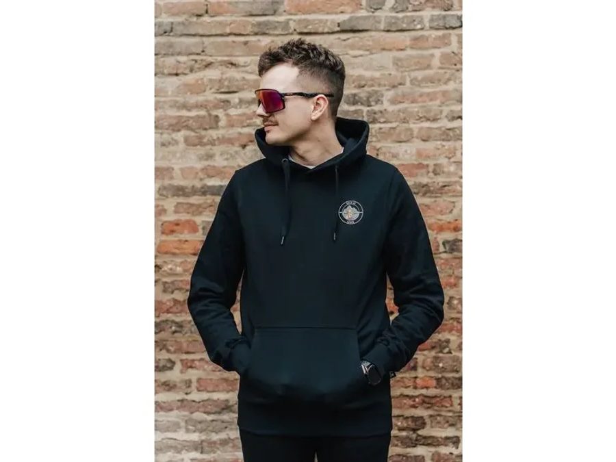 Pánská Mikina s kapucí Kolo je láska Kolo or Die UNI - černá