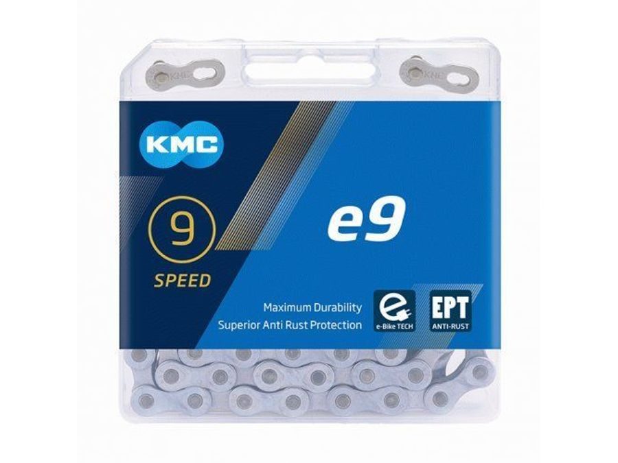 ŘETĚZ KMC E9 EPT NEREZNOUCÍ STŘÍBRNÝ BOX