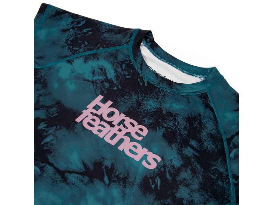 Dámský dres s krátkým rukávem HORSEFEATHERS Deco, petrol camo