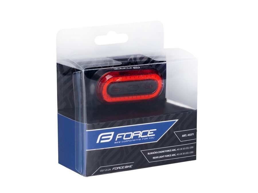 Zadní blikačka FORCE ARC, USB