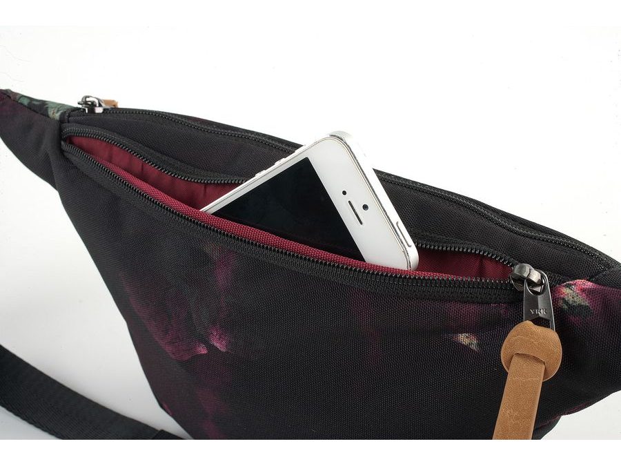 Ledvinka NITRO HIP BAG black rose