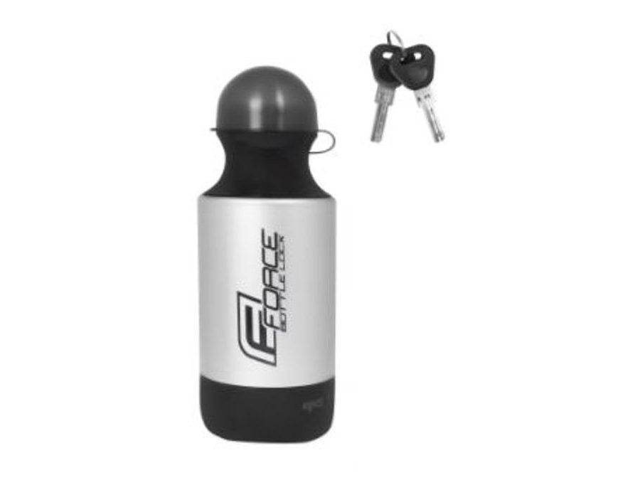 Zámek v láhvi Force BOTTLE LOCK, 150cm/7mm, stříbrný