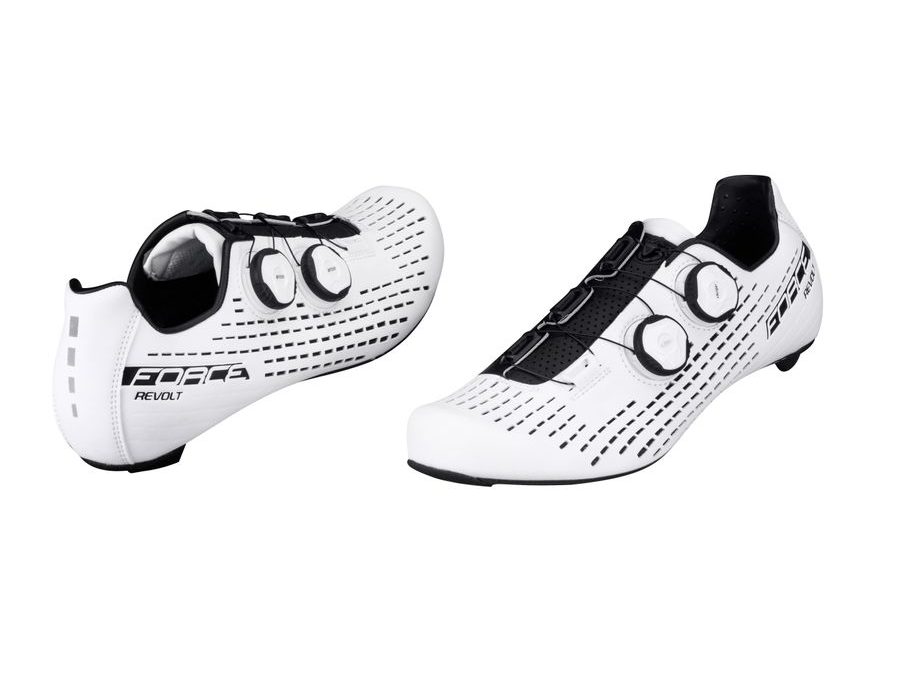 tretry FORCE ROAD REVOLT CARBON, bílé