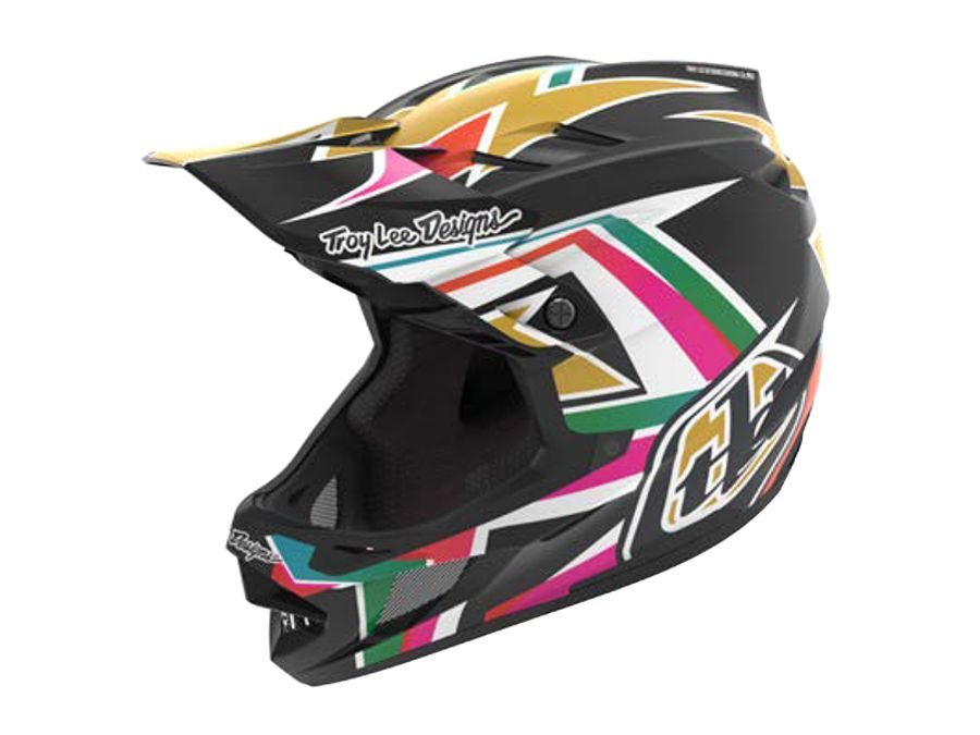 Integrální helma Troy Lee Designs D4 CARBON FRAMES BLACK/GOLD 2025