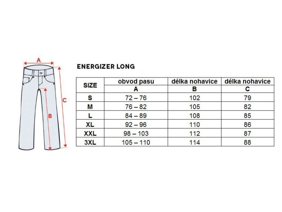 Pánské kalhoty do pasu bez vložky HAVEN ENERGIZER Long, modro-zelené