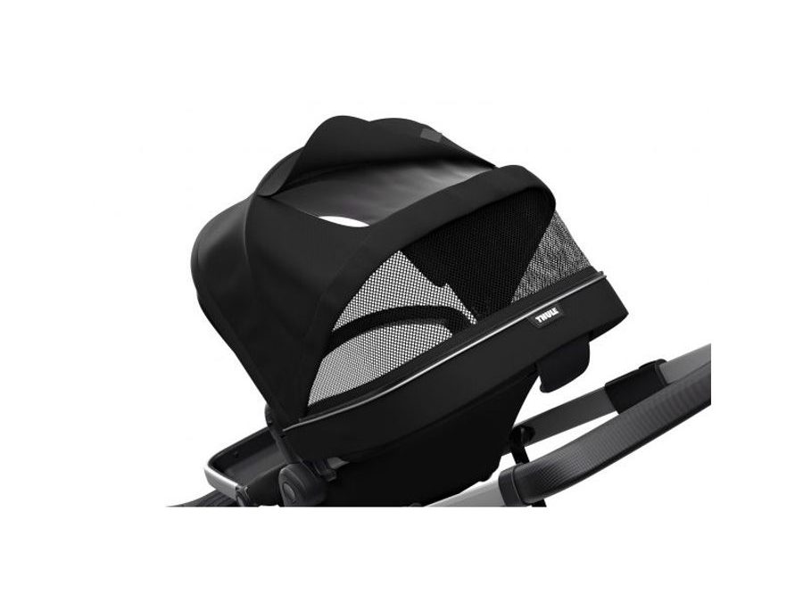 Městský kočárek s korbičkou THULE SLEEK MIDNIGHT BLACK