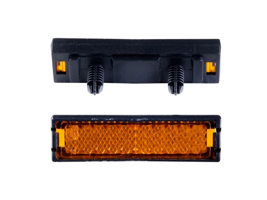 Odrazka Force nacvakávací do pedálů, oranžová