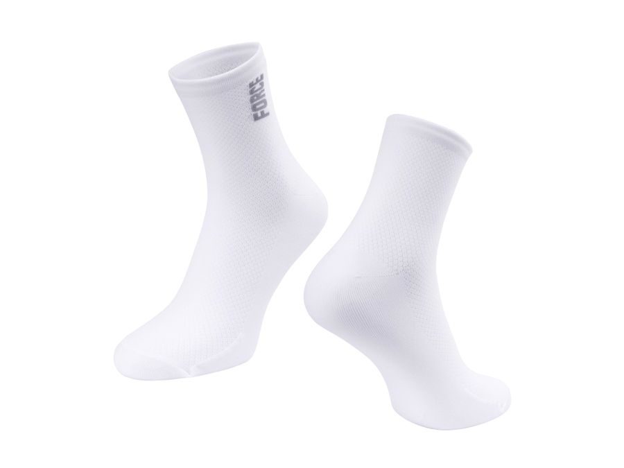Krátké ponožky FORCE COLOUR, bílé